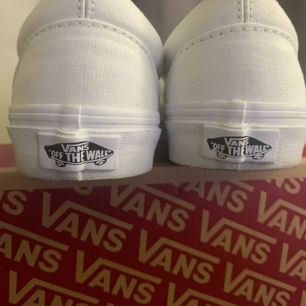 New White slip on vans